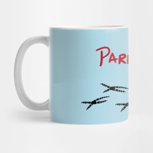 Parrot Dad with Footprints Mug